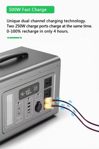 1500 Wát năng lượng mặt trời Máy phát điện với 1280wh 400000mAh công suất Trạm điện cầm tay có tính năng đèn pin phổ ổ cắm xe điện - Product Image 6