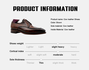 Goodyear Welt haute qualité veau chaussures faites à la main pour hommes Chaussures-<span class=keywords><strong>Homme</strong></span> à lacets chaussures de chef pour hommes fête formelle <span class=keywords><strong>mariage</strong></span> hommes chaussures - Product Image 5