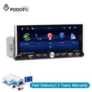 Radio Estéreo para Auto Podofo de 6.9 Pulgadas, Reproductor MP5 con Carplay Inalámbrico, Android Auto, EQ, BT, FM, USB Tipo C, Venta al por Mayor - Product Image 1