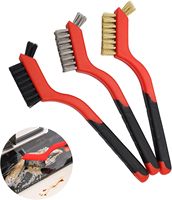 Pexmientas élimination de la rouille polissage nettoyage manche incurvé Nylon métal récurage laiton acier inoxydable brosse métallique