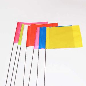 4x5 inch dây thép mốc cờ thủy lợi dấu hiệu phun nước sân cỏ vườn chó đào tạo vô hình hàng rào PVC đánh dấu cờ - Product Image 4