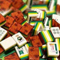 2026 Golf Masters Edition Ensemble de tuiles de Mahjong américain de luxe 160 pièces en acrylique gravé, jeu de casino professionnel américain