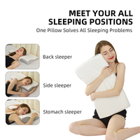 Oreiller cervical orthopédique en mousse à mémoire de forme Contour Confortable Anti-Ronflement Papillon pour le soutien du cou et les soins de santé