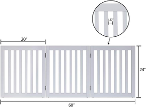 JUNJI Puerta independiente para mascotas para perro Gato Bebé Puertas de madera para perros para puerta - Product Image 5