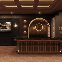 Station de Salon de Coiffure : Design 3D Intérieur Complet Personnalisé, Ensemble de Mobilier de Salon avec Chaises pour Coiffeur
