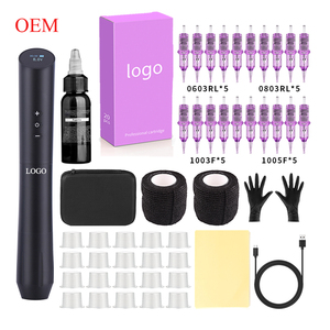 Kit de Máquina PMU Inalámbrica de 3.0mm con Pistola de Tatuaje Digital y Agujas de Cartucho de Tamaños Mixtos - Product Image 1