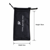 Pochette pour lunettes en microfibre écologique de qualité supérieure avec logo personnalisé, sac à cordon souple pour lunettes de soleil, chiffon de nettoyage pour lunettes