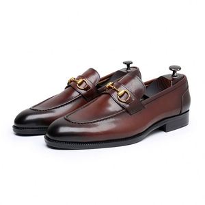 Nouvelles Chaussures Britanniques Tendance pour Hommes - Mocassins en Cuir Véritable à Lacets, Bout Carré, Formels et Décontractés, Antidérapants et Respirants - Product Image 5