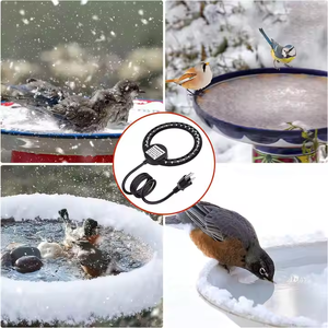Garden Bird <b>Heater</b> 250 Watt Thermostat Control 3.3 Feet Cord Bird Bath Deicer Safe For Birds Below 5 Celsius Winter - Product Image 2
