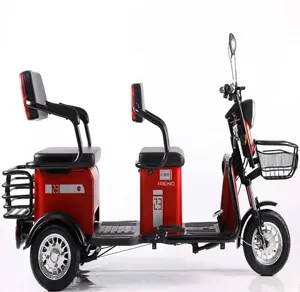 Bicicleta triciclo motorizada dobrável, bicicleta elétrica adulto três rodas scooter elétrico bicicleta triciclo elétrico para artesanato