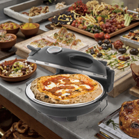 Grille-pain et four à pizza électriques pour la maison avec fenêtre à double couche