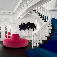 Lobby de l'hôtel Chambre de luxe moderne Luxe Commercial Nylon Tapis escaliers Tapis