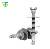 Isolateur de ligne droite en polymère composite Shuangfeng FPQ-11/10S5C425 11KV 70KN avec raccords et axe, certifié ISO9001