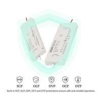 Alimentation LED à découpage 60W 12V IP54 étanche pour éclairage de miroir de salle de bain intelligent, certifiée CE TUV