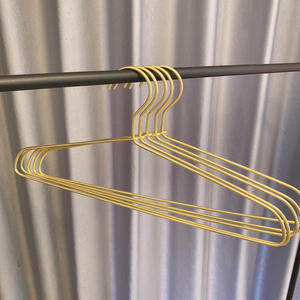 W105 זהב שחור סגסוגת אלומיניום בגדים גיבשלי קולבים אלומיניום קעורה קעור אלומיניום בוגר קל קולבים מתכת בית - Product Image 6