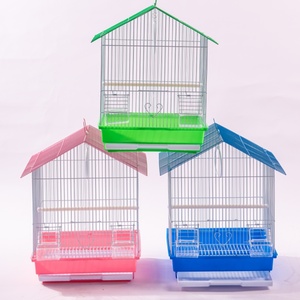 Cages à oiseaux de grande, moyenne et petite taille pour perruches, transporteurs métalliques pliables en fer et acier, nichoirs pour toutes les oiseaux de reproduction, boîtes pour animaux - Product Image 6