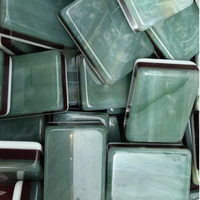 Hochwertige Mahjong-Steine Luxuriöses Graviertes Mehrschichtiges Acryl Jardin Green Amerikanisches Mahjong-Steine-Set