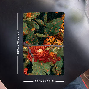 Cuaderno A6 hecho a mano Cierre de corbata vintage 80 hojas Papel extraíble Notas de reunión ideales Regalo para nuevos gerentes con Tiger <span class=keywords><strong>Leop</strong></span> - Product Image 6