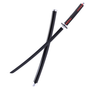 Spada in Legno di Kamado Tanjirou Disponibile, <span class=keywords><strong>Cosplay</strong></span> di Demon Slayer Kimetsu No Yaiba in Bambù a Basso Costo - Product Image 2