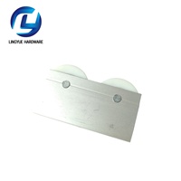 Vente directe usine : Rails et roulettes pour portes et fenêtres coulissantes à double roulement, en alliage d'aluminium à rainure en U, accessoires durables