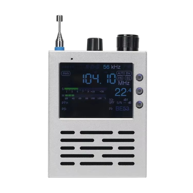 GGDX TEF6686 Full Band Radio All FM/MW/SW/HF/LW Receiver with 3.2" LCD Metal Case