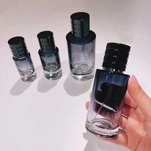 Chai xịt nước hoa nam màu xanh gradient có thể nạp lại, 30ml 1oz, hình trụ, dạng xịt tròn, chất liệu thủy tinh - Product Image 6