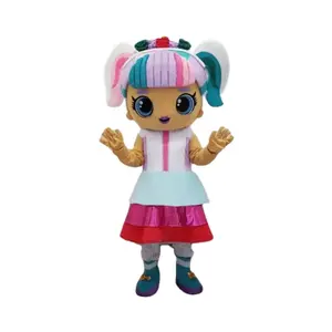 Hengyuan Factory Adult Cute Deluxe Diva Lol Unicorn Doll Girl Mascot Costume For Sale