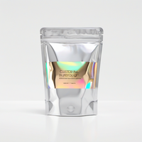 Sachets Doypack Argent Métallisé Premium 12oz 24oz Refermables à Fermeture Ziplock Auto-scellants pour Emballage Alimentaire et Bonbons – Vente Flash