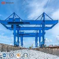 Grue Goliath de manutention de conteneurs en forme de U anti-corrosion personnalisée, 50 à 500 tonnes, avec treuil électrique et chariot