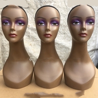 Tête de Mannequin Réaliste Beauté Européenne, Accessoires de Présentation pour Foulards, Chapeaux et Perruques
