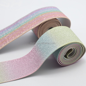 Grosir karet gelang tahan lama elastis tinggi ikat pinggang anak-anak tali elastis datar poliester - Product Image 6
