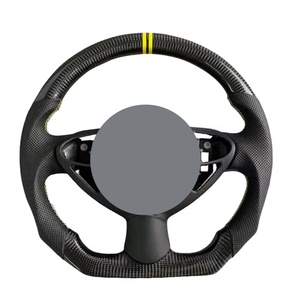 Volante de Fibra de Carbono y Cuero Perforado Compatible con Infiniti Q50/Q50L/Q60/Q30/QX30/G35/G37/FX35/QX70/M37/QX80/EX/JX/ESQ - Product Image 1