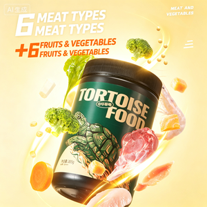 อาหารเต่า YEE โปรตีนสูง แบบเม็ดลอยน้ำ ผสมโปรไบโอติกส์ แคลเซียม สำหรับเต่าบกจีน ตัวแดง อาหารสัตว์น้ำ - Product Image 2