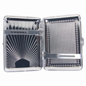 Caja de cigarrillos cuadrada con personalidad, caja de cigarrillos Vintage de Metal, doble cara para 16 Uds., soporte para caja de tabaco, resistente al agua - Product Image 3
