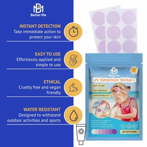 Adesivi OEM/ODM per il rilevamento UV per la protezione solare con tecnologia brevettata di rilevamento SPF, per sapere quando riasciogliare il crema solare - Product Image 4