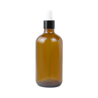Prix moins cher 120ml Ambre Euro compte-gouttes d'huile essentielle flacons en verre brun avec compte-gouttes gradué résistant aux enfants