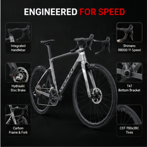 Vélo tout-terrain en carbone intégré, Vélo d'endurance en fibre de carbone en gros, Cadre léger en alliage <span class=keywords><strong>Shimano</strong></span> 22 vitesses pour Gravel OEM - Product Image 2