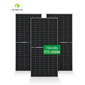 Монокристаллическая Кремниевая солнечная панель 600 ватт конкурентоспособная цена для энергетической системы