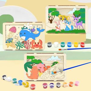 ชุดงานฝีมือภาพ<span class=keywords><strong>วาด</strong></span>ไม้ 3 มิติสำหรับเด็ก - ชุดป<span class=keywords><strong>ร</strong></span>ิศนา<span class=keywords><strong>ร</strong></span>ะบายสีไม้ DIY ใหม่ งานฝีมือไม้ส<span class=keywords><strong>ร</strong></span>้างส<span class=keywords><strong>ร</strong></span><span class=keywords><strong>ร</strong></span>ค์และเสริมกา<span class=keywords><strong>ร</strong></span>เรียนรู้สำหรับเด็ก - Product Image 4