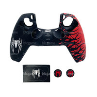 Coque de protection en silicone pour manette PS5 avec capuchons de joystick, poignées et étuis de protection souples en silicone pour manette PS5