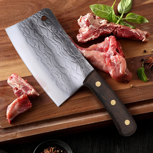 guangdong Hand Forged Chinese <b>Bone</b> Chopping Cleaver <b>Knife</b> 4Cr14MoV Steel Heavy Duty Butcher <b>Knife</b> Ribs & Frozen Meat OEM 7.48In - Product Image 1