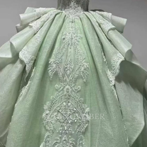 Vestidos de Quinceañera Verdes Wx142 para Niñas de 15 Años, Vestido de Fiesta con Espalda de Encaje y Cordones, Falda de Princesa Jancember - Product Image 2