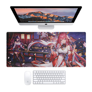 Genshin Impact Gaming Gifts Logotipo personalizado Sublimación Gran mapa del mundo <span class=keywords><strong>en</strong></span> <span class=keywords><strong>blanco</strong></span> Dibujos animados Juego resistente al agua Alfombrilla de ratón extendida - Product Image 2