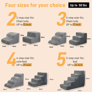 Venta caliente de espuma de alta densidad, escaleras extraíbles para mascotas, escaleras lavables para mascotas, escaleras para bebés lesionados, mascotas viejas - Product Image 4