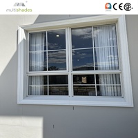 Ventana Abatible Horizontal Moderna Multishades de Alta Resistencia con Herrajes Alemanes de Acero Inoxidable, Certificación CE para Arabia Saudita
