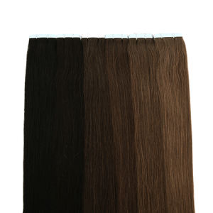 Cómodas extensiones de cinta de cabello Remy chino usable con bordes suaves Trama única - Product Image 5