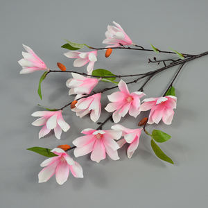 Magnolia de flores artificiales, <span class=keywords><strong>once</strong></span> cabezas, venta al por mayor, Mesa para el hogar, decoración de boda, Magnolia de una sola rama - Product Image 3