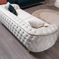 Ensemble de canapés de style moderne et luxueux pour salon, design simple et élégant