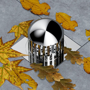 Brass chống tắc nghẽn ban công vườn phòng tắm bồn rửa cống sàn lọc Chrome ngoài trời mái cống - Product Image 3