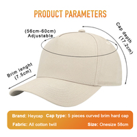 Casquette de baseball pour femme Heycap Sports, protection solaire, vente chaude, Gorras Mix Big Unique, casquette en coton original, snapback, logo personnalisé